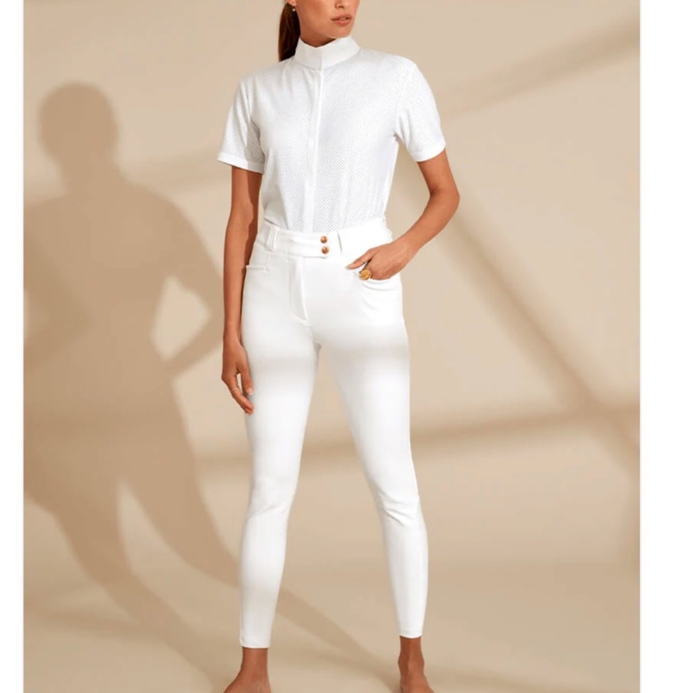 Dada White Kit Riding Breeches - Picture 4 of 14